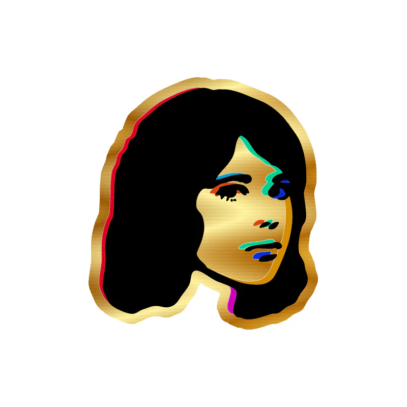 Tv Girl - Death Of A Party Girl 2 - Gold Chrome Vinyl Sticker - Custom Size