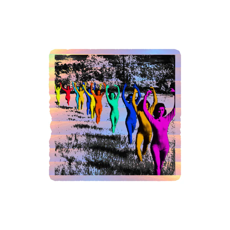 Tv Girl - Death Of A Party Girl Album Cover - Holographic Vinyl Sticker - Custom Size