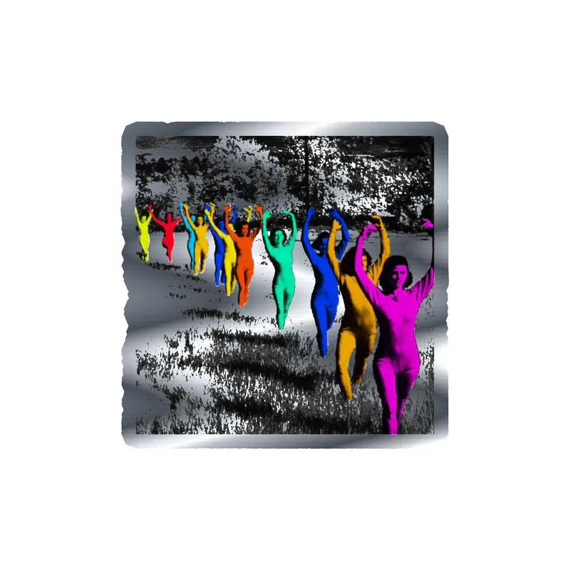 Tv Girl - Death Of A Party Girl Album Cover - Silver Chrome Vinyl Sticker - Custom Size