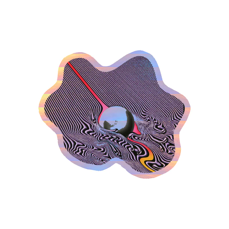Tame Impala - Currents Album Cover - Holographic Vinyl Sticker - Custom Size