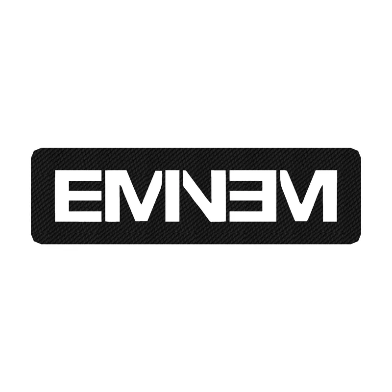 Eminem - Name - Carbon Fiber Vinyl Sticker - Custom Size