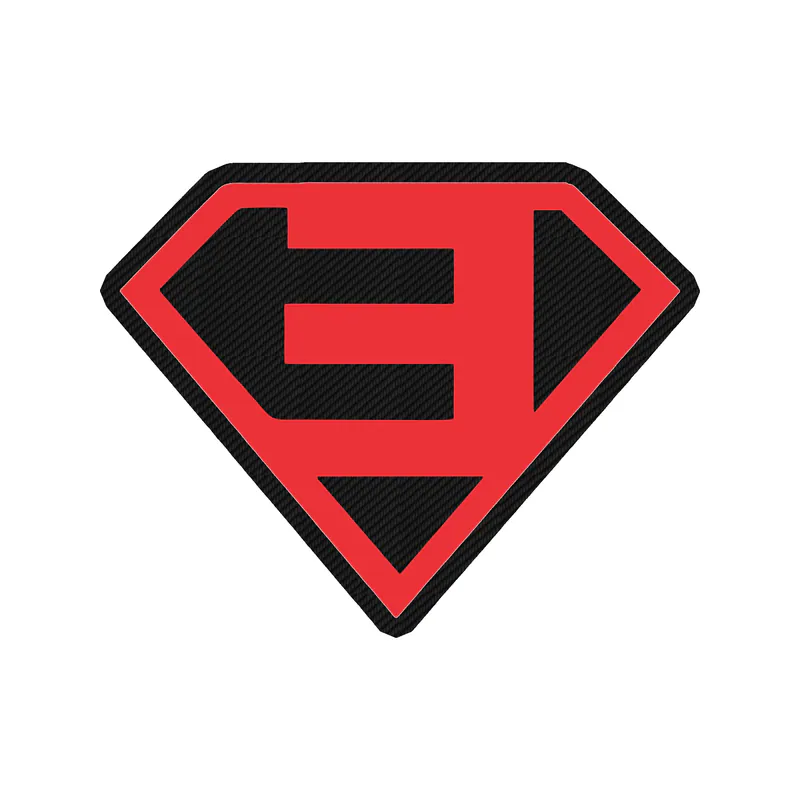 Eminem - Rap Boy Logo - Carbon Fiber Vinyl Sticker - Custom Size
