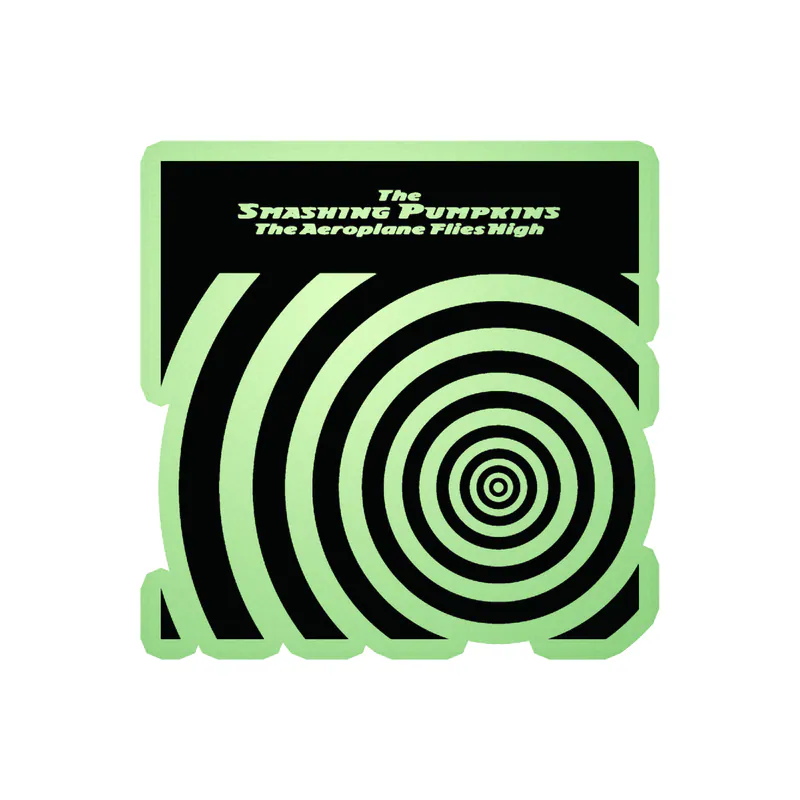 The Smashing Pumpkins - The Aeroplane Flies High Album Cover - Glow in the Dark Vinyl Sticker - Custom Size