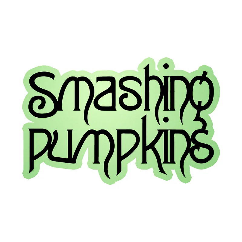The Smashing Pumpkins - Name - Glow in the Dark Vinyl Sticker - Custom Size