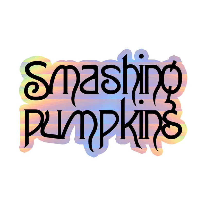 The Smashing Pumpkins - Name - Holographic Vinyl Sticker - Custom Size