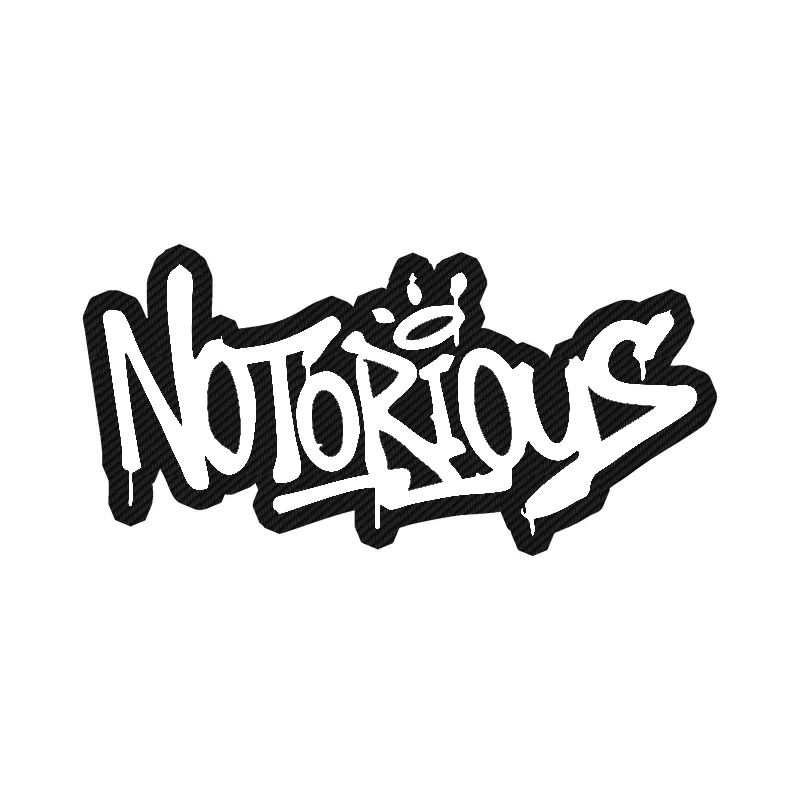 The Notorious BIG - Notorious - Carbon Fiber Vinyl Sticker - Custom Size