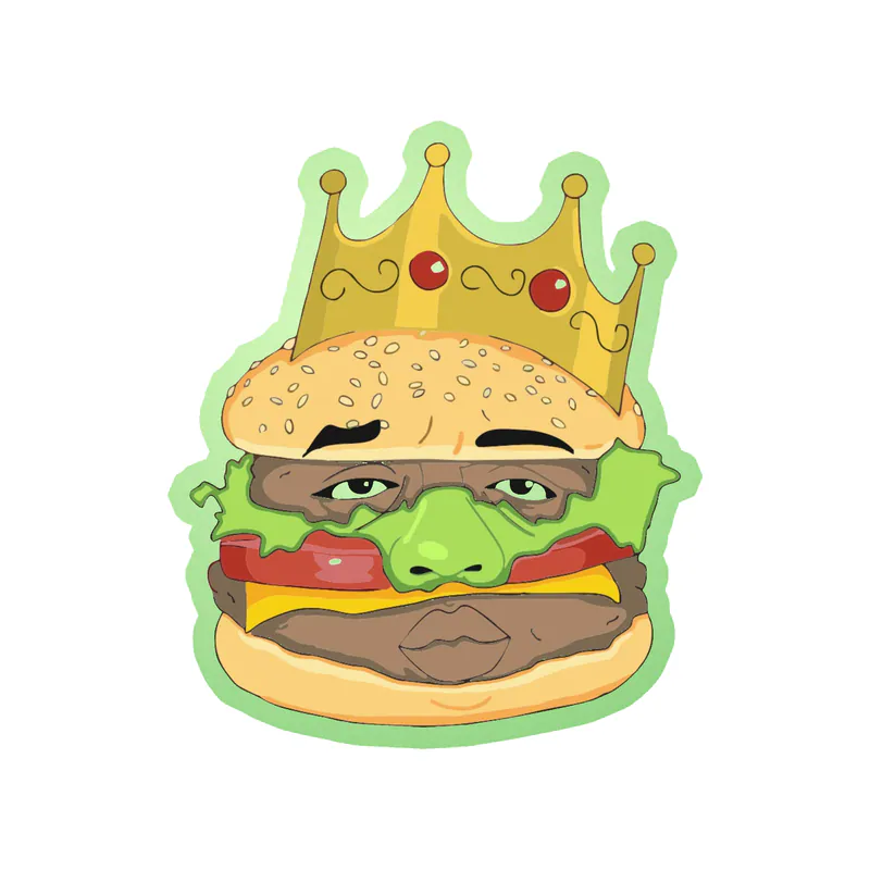 The Notorious BIG - Big Mac - Glow in the Dark Vinyl Sticker - Custom Size