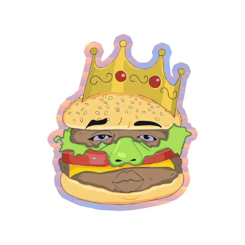 The Notorious BIG - Big Mac - Holographic Vinyl Sticker - Custom Size
