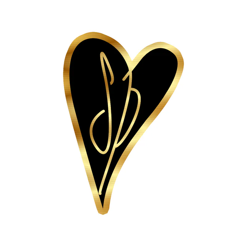 The Smashing Pumpkins - Black Heart - Gold Chrome Vinyl Sticker - Custom Size