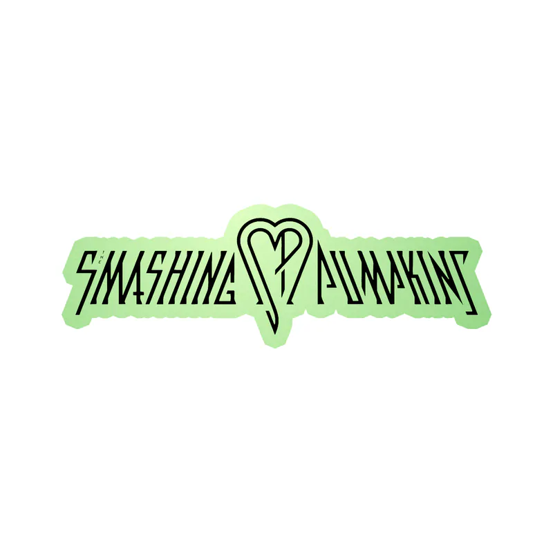 The Smashing Pumpkins - Name 2 - Glow in the Dark Vinyl Sticker - Custom Size