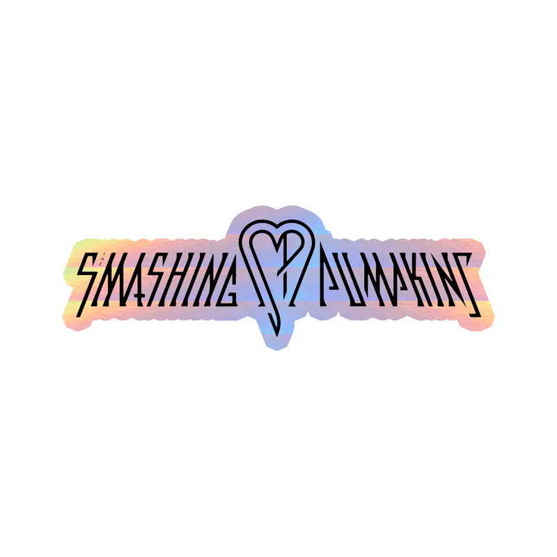 The Smashing Pumpkins - Name 2 - Holographic Vinyl Sticker - Custom Size