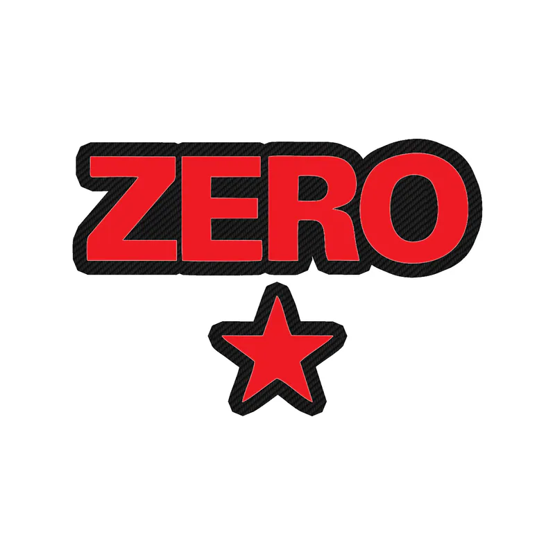 The Smashing Pumpkins - Zero - Carbon Fiber Vinyl Sticker - Custom Size