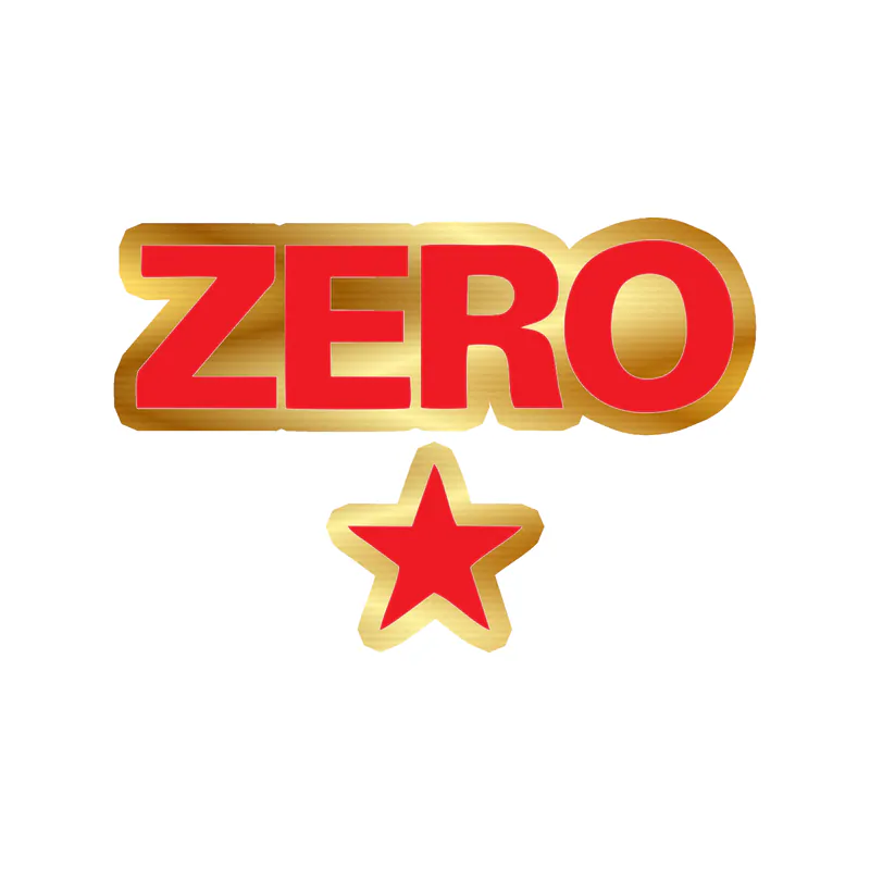 The Smashing Pumpkins - Zero - Gold Chrome Vinyl Sticker - Custom Size