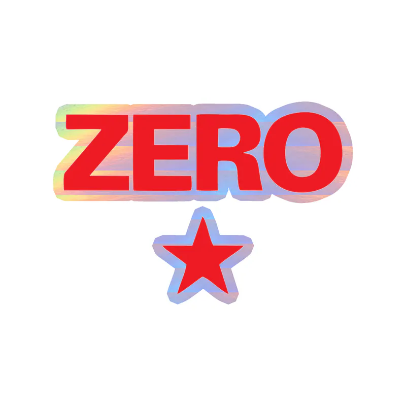 The Smashing Pumpkins - Zero - Holographic Vinyl Sticker - Custom Size