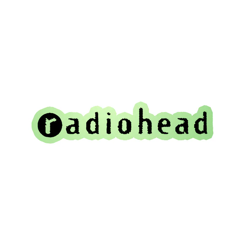 Radiohead - Name 2 - Glow in the Dark Vinyl Sticker - Custom Size