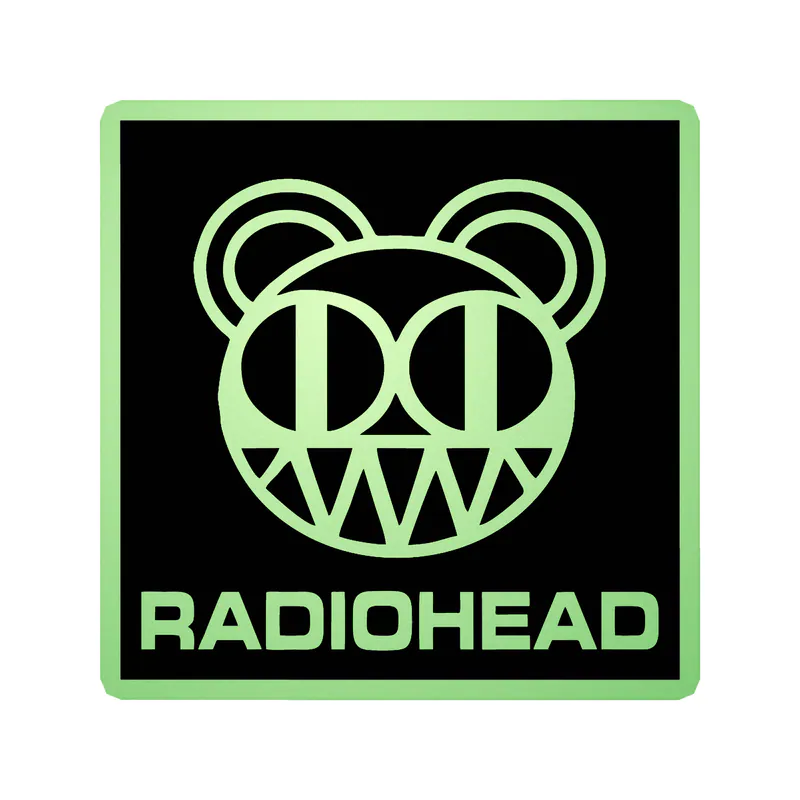 Radiohead - Bear - Glow in the Dark Vinyl Sticker - Custom Size