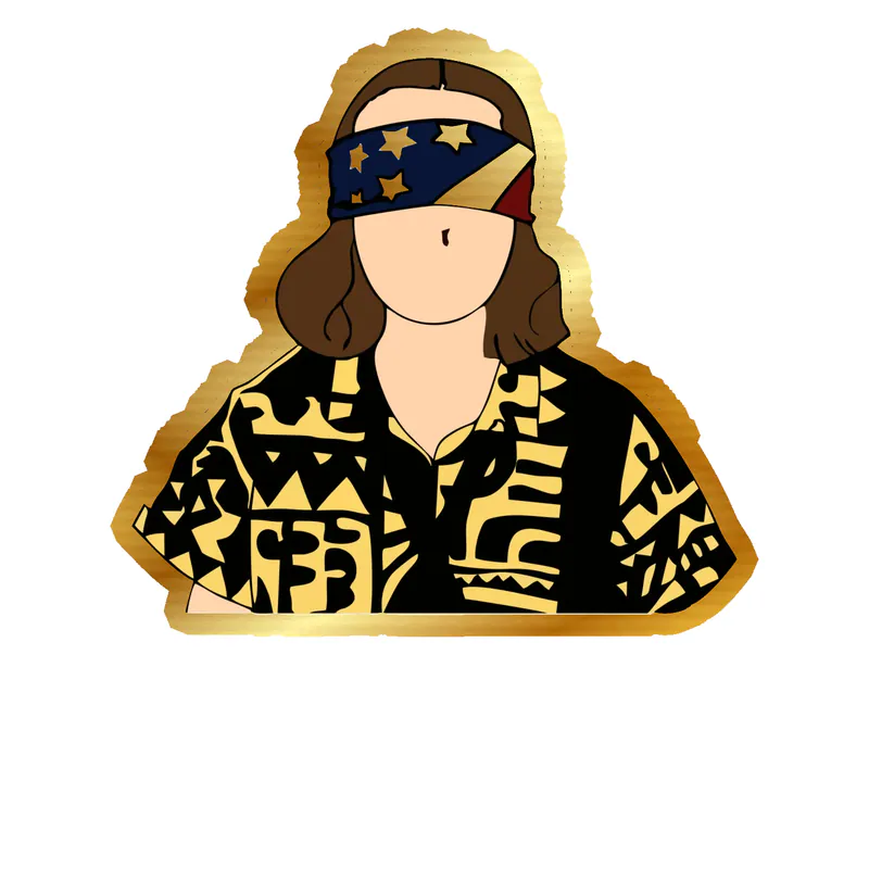 Stranger Things Gold Chrome Vinyl Decal
