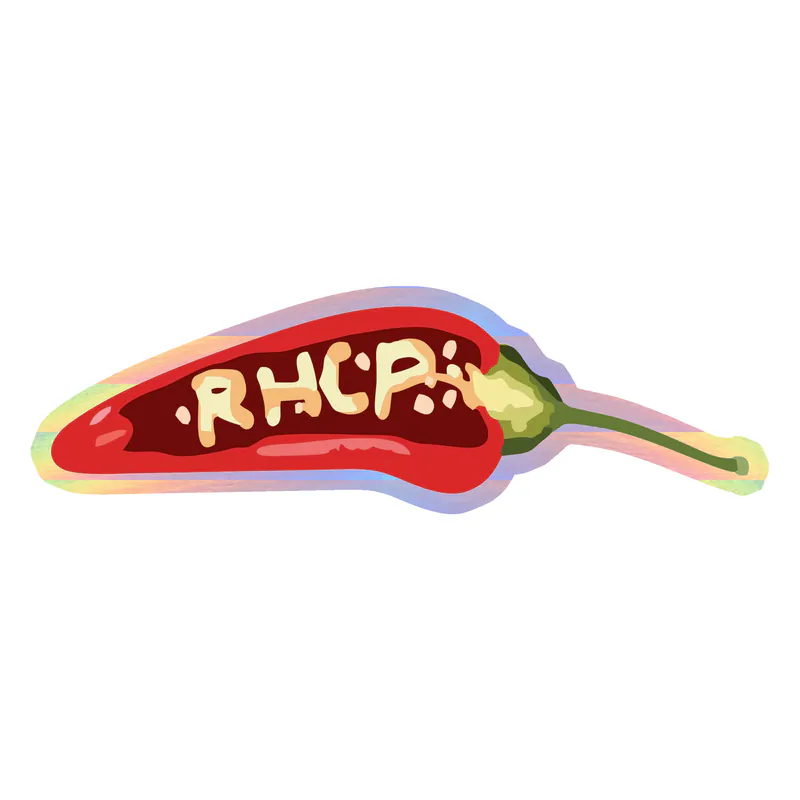 Red Hot Chili Peppers Holographic Vinyl Decal - Custom Size