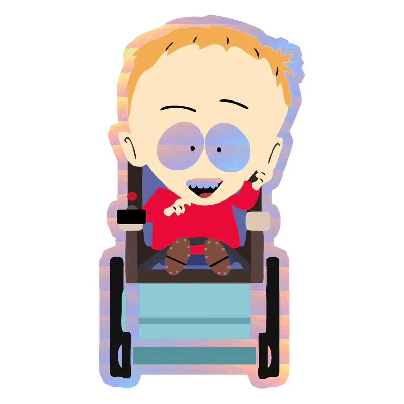 Timmy Holographic Vinyl Decal - Custom Size