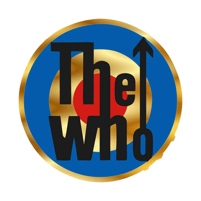 The Who Gold Chrome Vinyl Decal - Custom Size