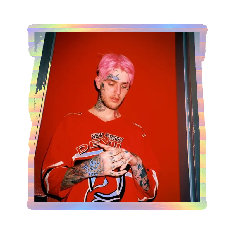 Lil Peep Album Cover Holographic Vinyl Decal - Custom Size