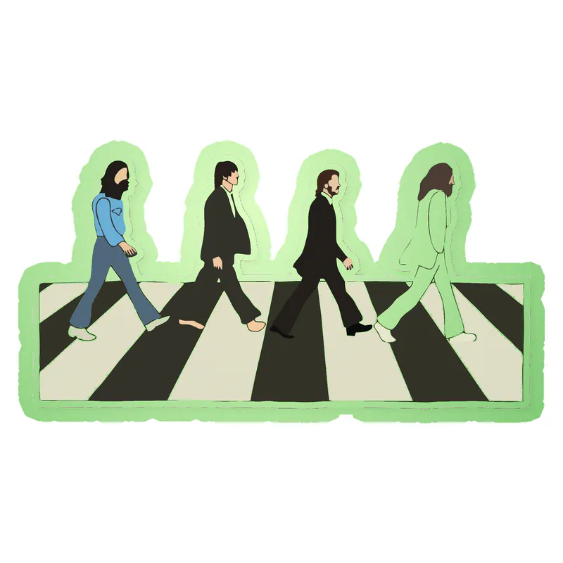 The Beatles Glow in the Dark Vinyl Decal - Custom Size