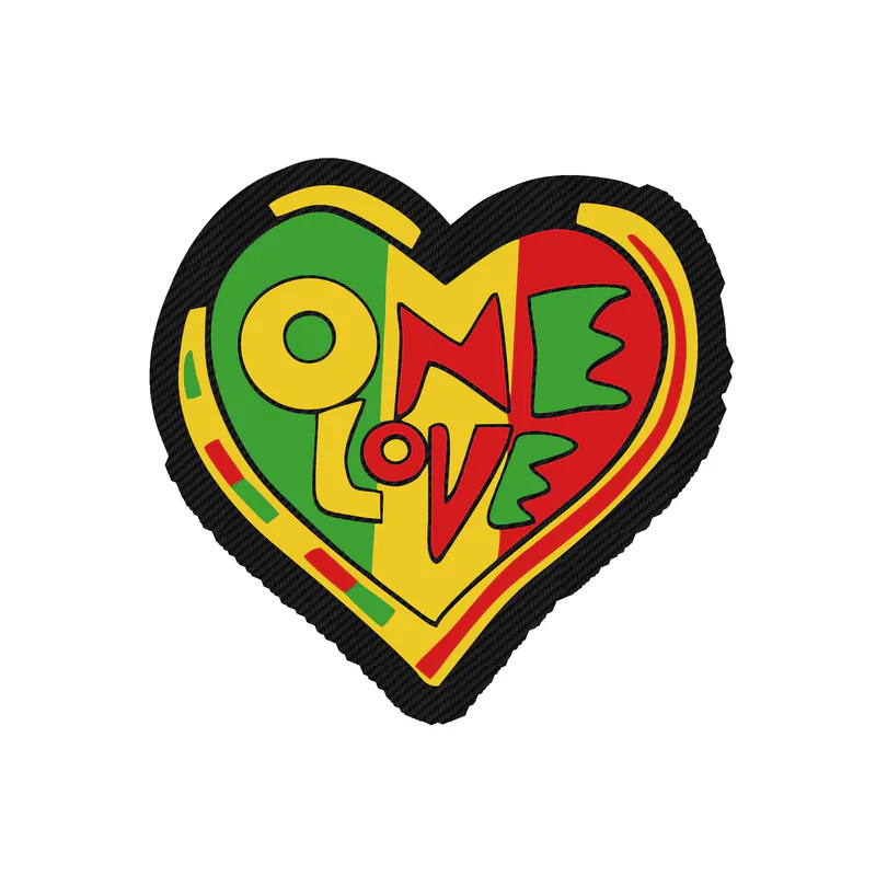 Bob Marley Carbon Fiber Vinyl Decal - Custom Size
