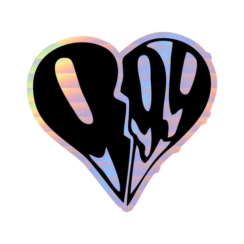Juice Wrld Holographic Vinyl Decal - Custom Size
