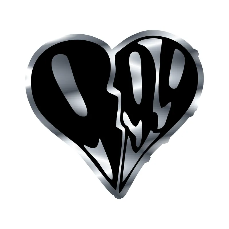 Juice Wrld Silver Chrome Vinyl Decal - Custom Size