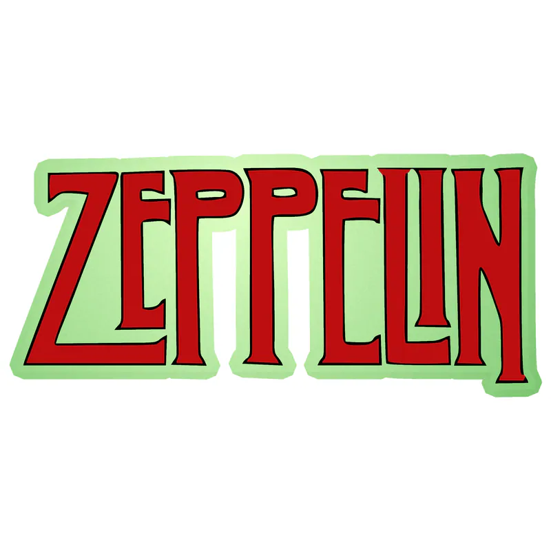 Led Zeppelin Glow in the Dark Vinyl Decal - Custom Size
