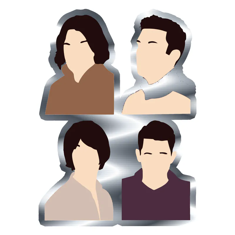 Arctic Monkeys Silver Chrome Vinyl Decal - Custom Size