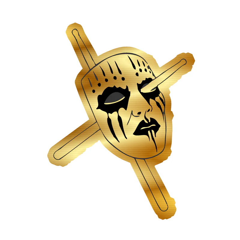 Slipknot Gold Chrome Vinyl Decal - Custom Size