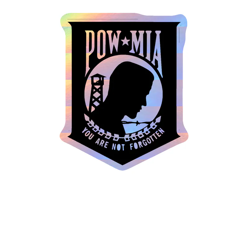 POW Holographic Vinyl Decal