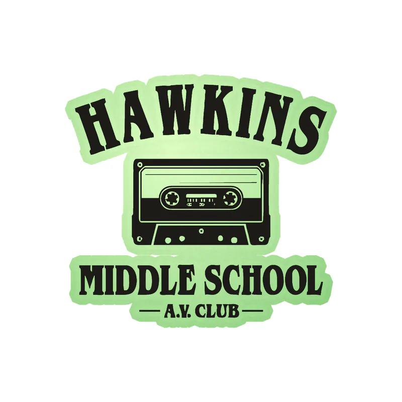 Stranger Things Glow in the Dark Vinyl Decal