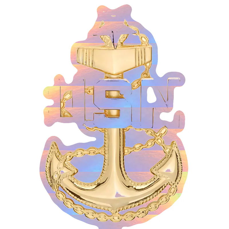 USN Holographic Vinyl Decal