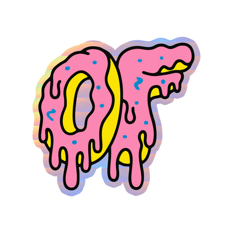 Odd Future Holographic Vinyl Decal - Custom Size