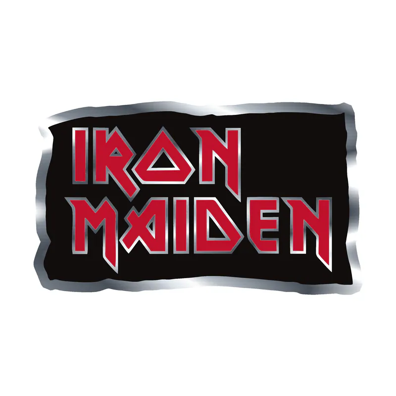 Iron Maiden Silver Chrome Vinyl Decal - Custom Size