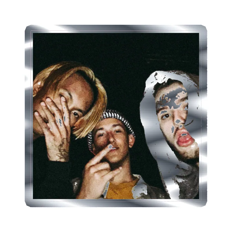 Lil Peep Album Cover Silver Chrome Vinyl Decal - Custom Size