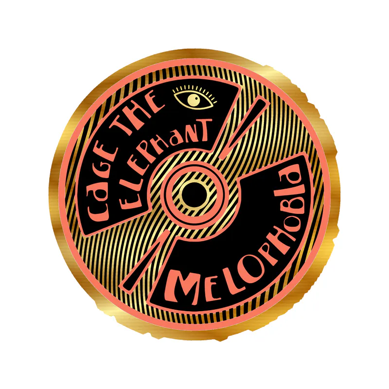Cage The Elephant Gold Chrome Vinyl Decal - Custom Size