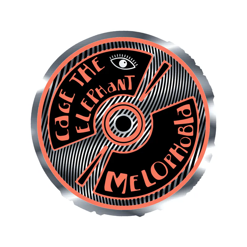 Cage The Elephant Silver Chrome Vinyl Decal - Custom Size