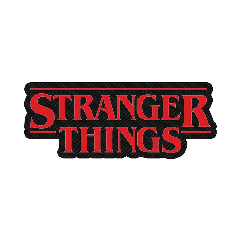Stranger Things Carbon Fiber Vinyl Decal