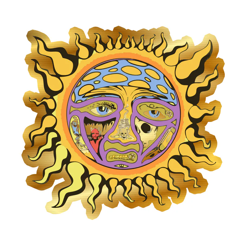 Sublime Gold Chrome Vinyl Decal