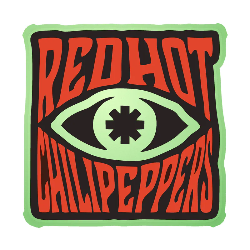 Red Hot Chili Peppers Glow in the Dark Vinyl Decal - Custom Size