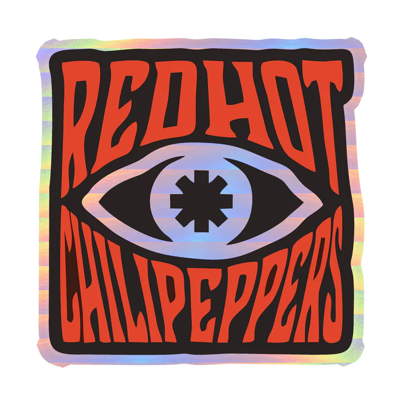 Red Hot Chili Peppers Holographic Vinyl Decal - Custom Size