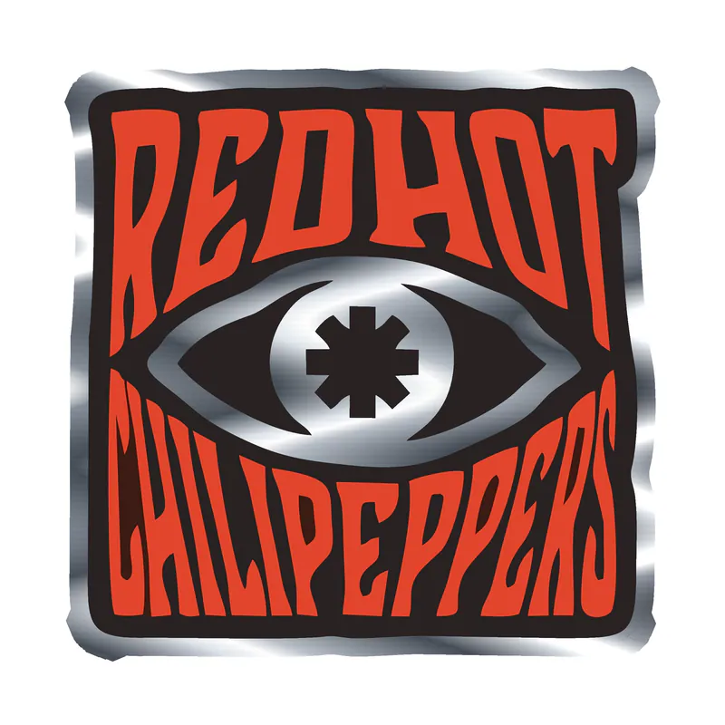 Red Hot Chili Peppers Silver Chrome Vinyl Decal - Custom Size