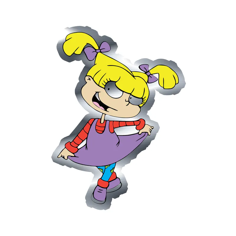 Rugrats - Angelica - Silver Chrome Vinyl Sticker - Custom Size