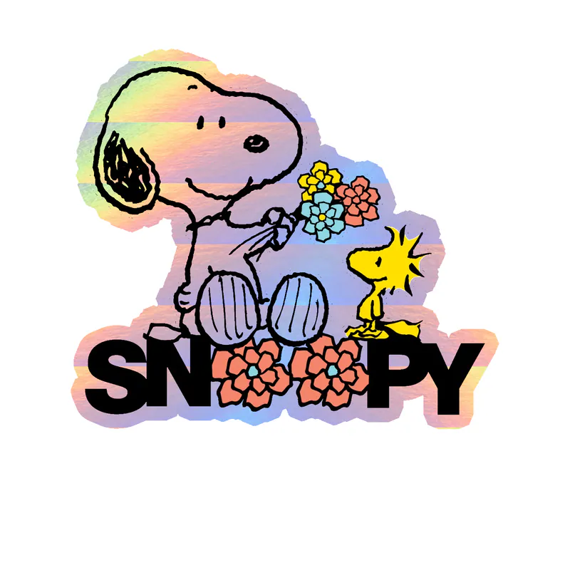 Snoopy Holographic Vinyl Decal