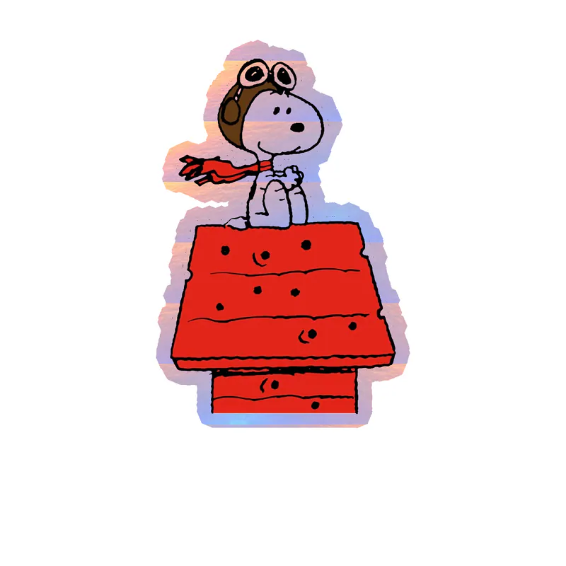 Snoopy - Snoopy Dog House - Holographic Vinyl Decal