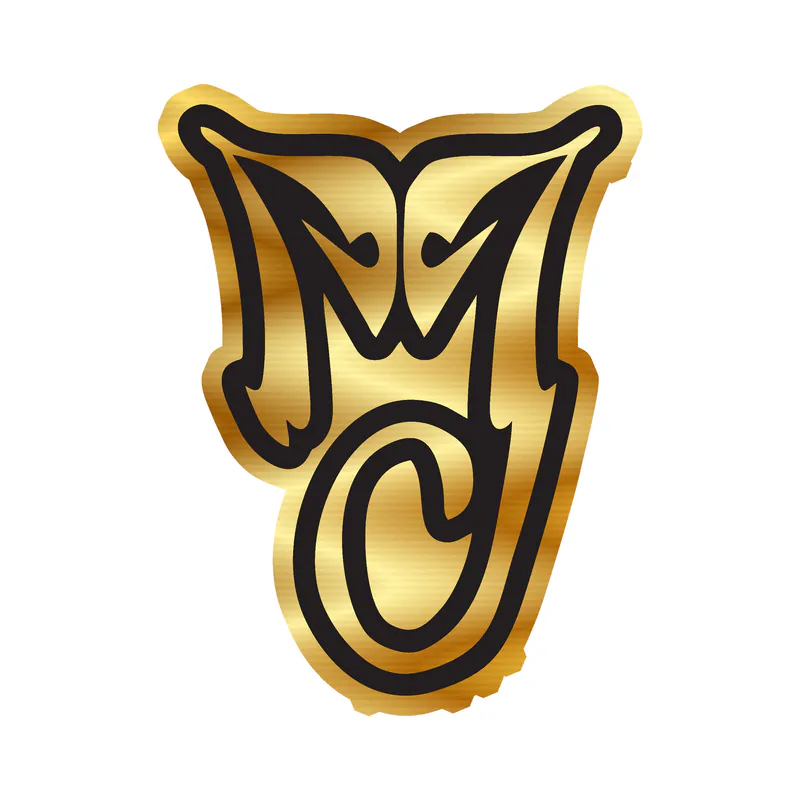Michael Jackson Gold Chrome Vinyl Decal - Custom Size