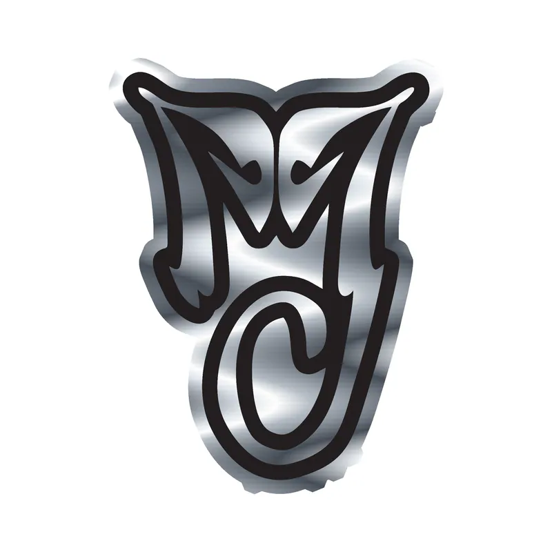 Michael Jackson Silver Chrome Vinyl Decal - Custom Size